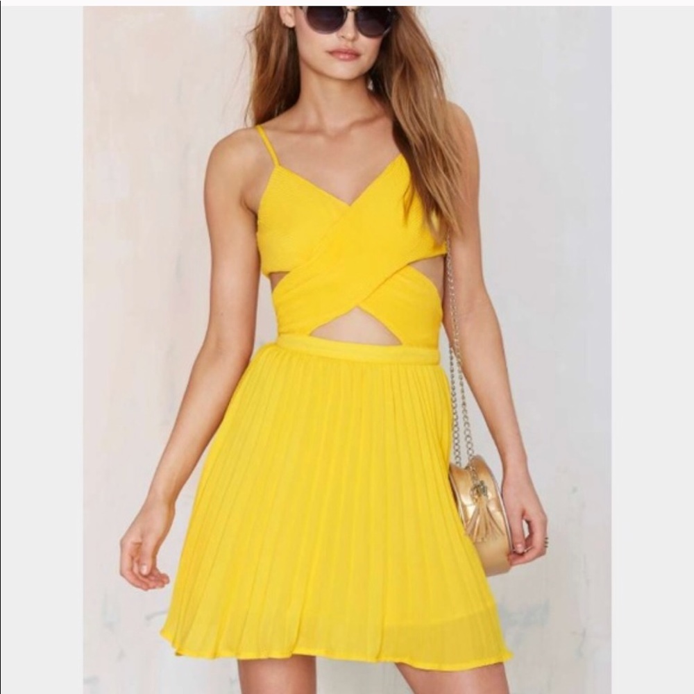 Nasty Gal Ex Glamorous Crossover Dress XS